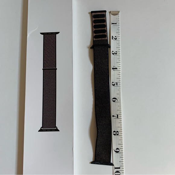 APPLE Nylon Sport Loop Band 44mm Black - Picture 6 of 11